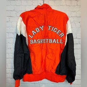 Vintage Blazer Coweta Tigers Girls Basketball Jacket High School 80s Made In USA